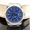 ROLEX SKYDWELLER - BLUE DIAL - OYSTER BRACELET - PREOWNED