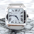 Cartier large Santos - white dial - WSSA0018 - preowned