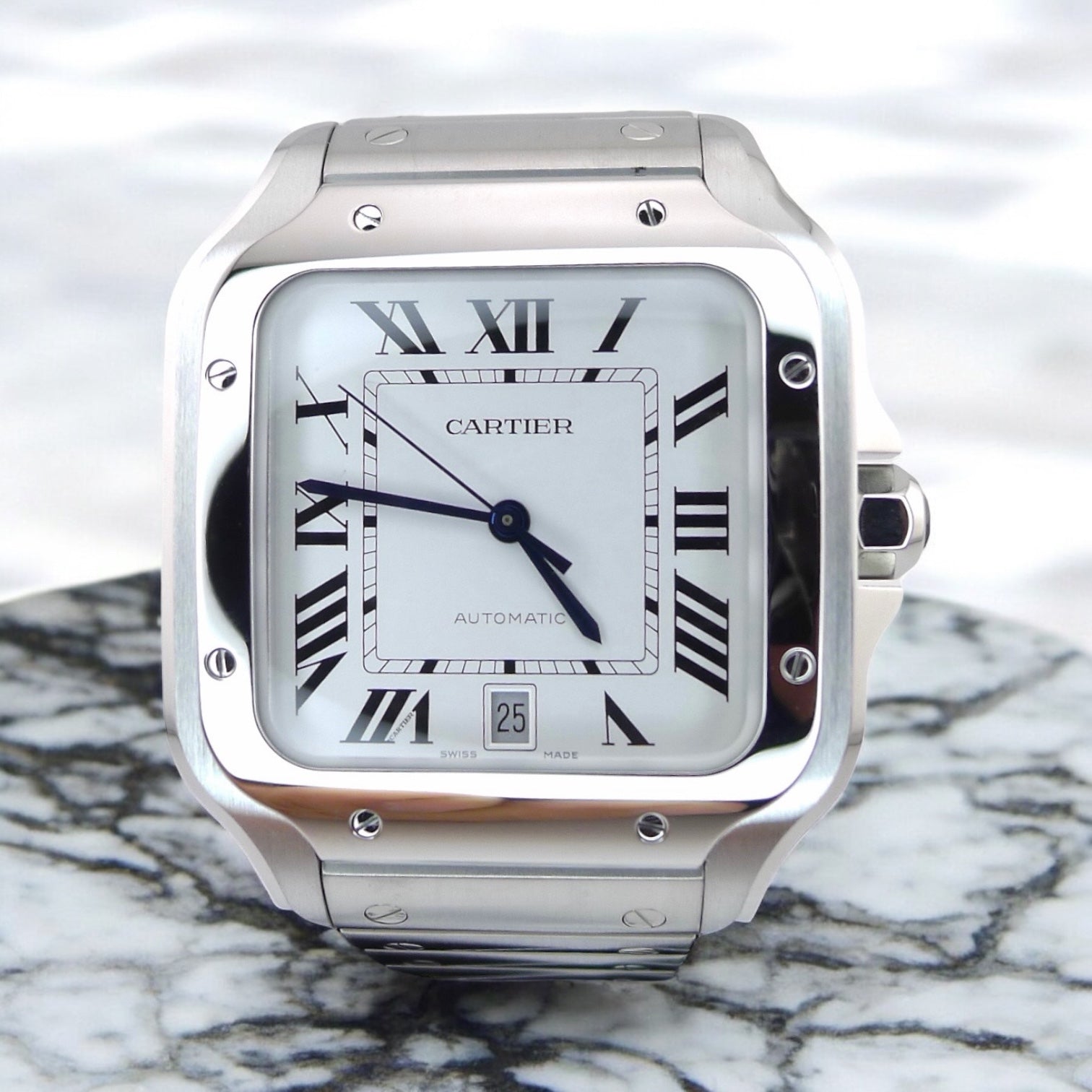 Cartier Santos Large -white dial  - new 2025