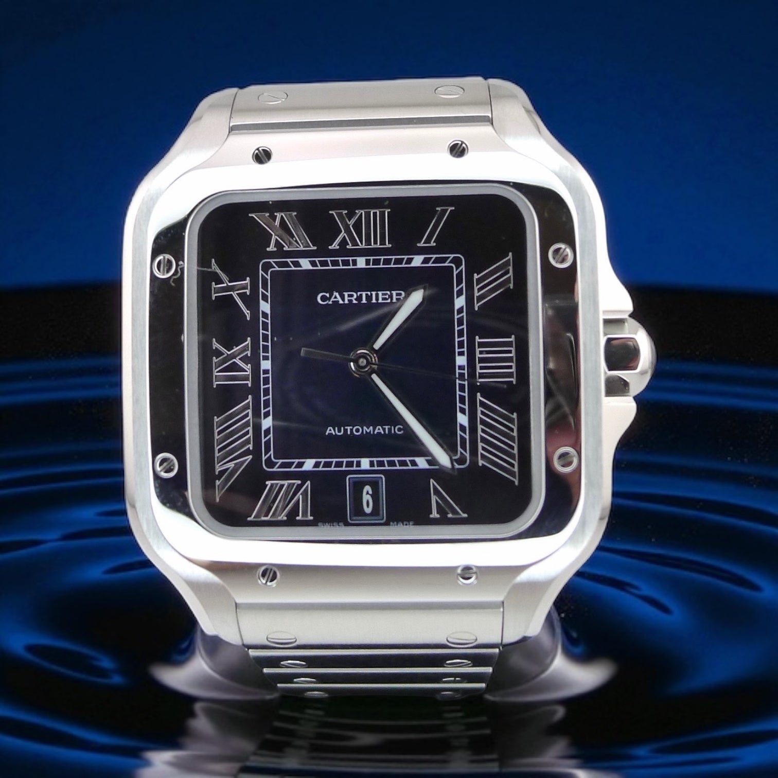 Cartier Santos - Large - Blue dial