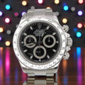 Rolex daytona - stainless bezel - black dial - 116520