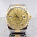 Rolex Skydweller 2 tone 18k - Champagne dial