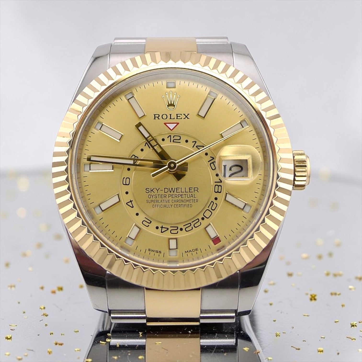 Rolex Skydweller 2 tone 18k - Champagne dial
